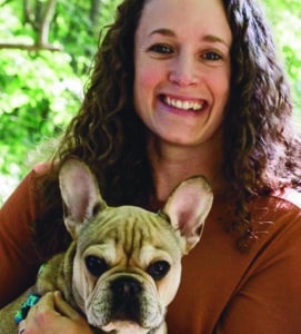Dana Roberts with her dog